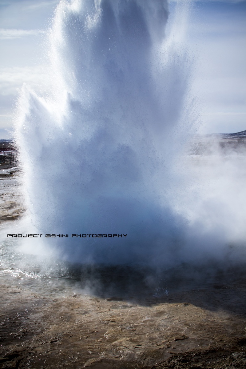Male model photo shoot of Project Gemini  in Little Geysir, Iceland