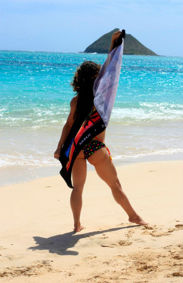 Female model photo shoot of Nettie Withrow in Lanikai Beach, Hawaii