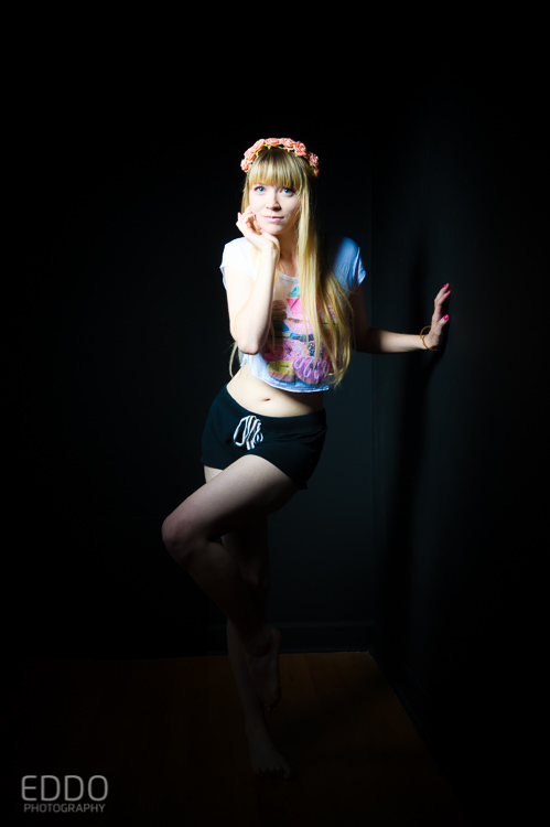 Female model photo shoot of Rainbow Ice by EddoPhotography