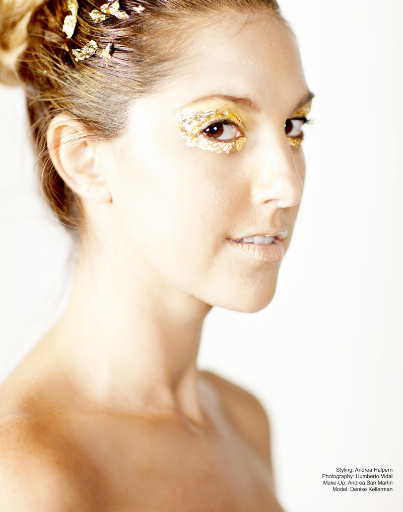 Female model photo shoot of Andrea_Halpern by HumbertoVidalPhoto, makeup by Andrea San Martin