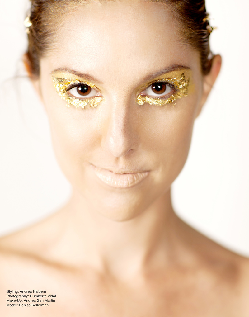 Female model photo shoot of Andrea_Halpern by HumbertoVidalPhoto, makeup by Andrea San Martin