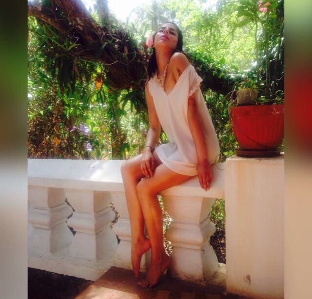 Female model photo shoot of Nadine Nanji in Paradise, Goa, India