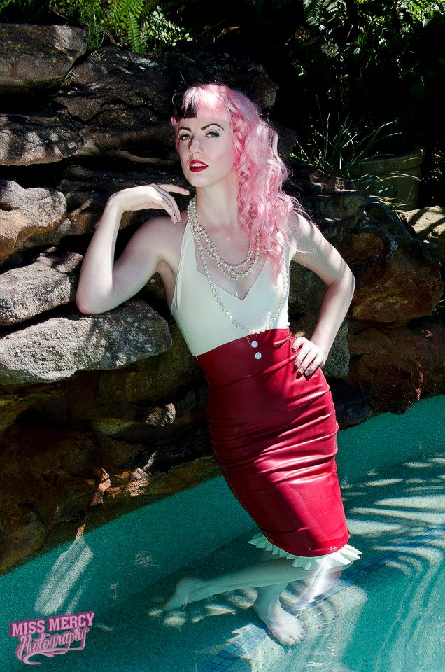 Female model photo shoot of Cherry Buttons by Mercy Creative in Sydney, Australia