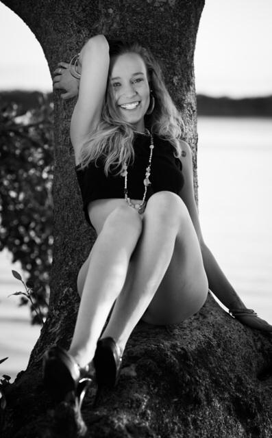 Female model photo shoot of Eboni-Lea Scala Muller in Tree, Bribie Island