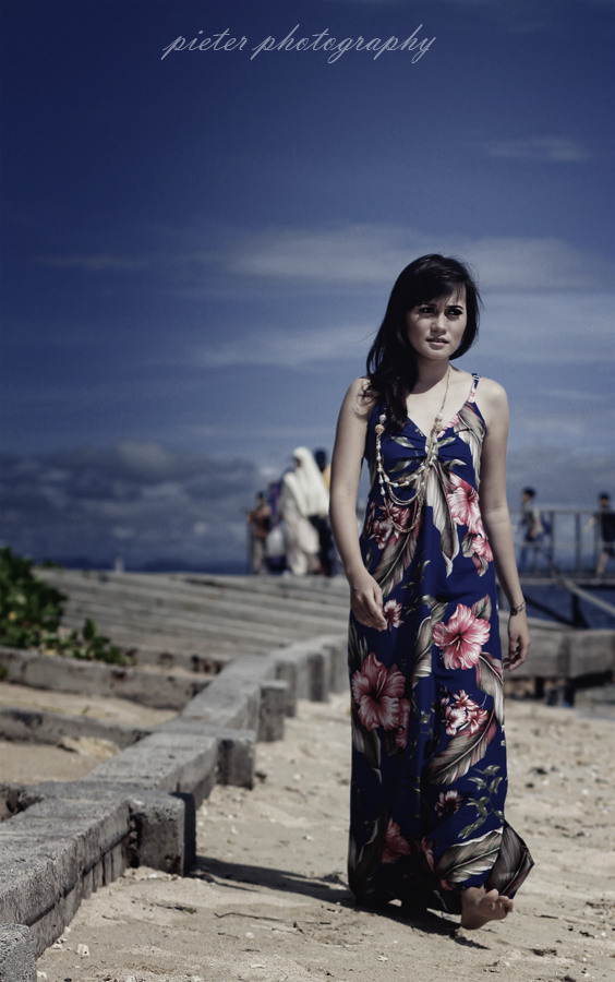 Female model photo shoot of Selly Marcelly in east borneo