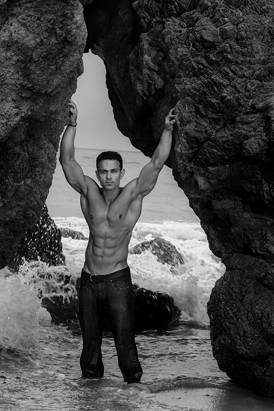 Male model photo shoot of Aboudi in Malibu
