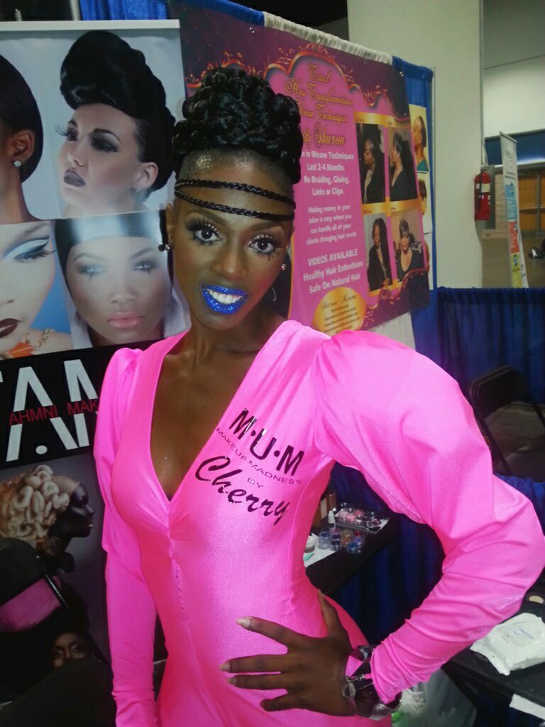 Female model photo shoot of Latashe Luv in convention center tampa fl