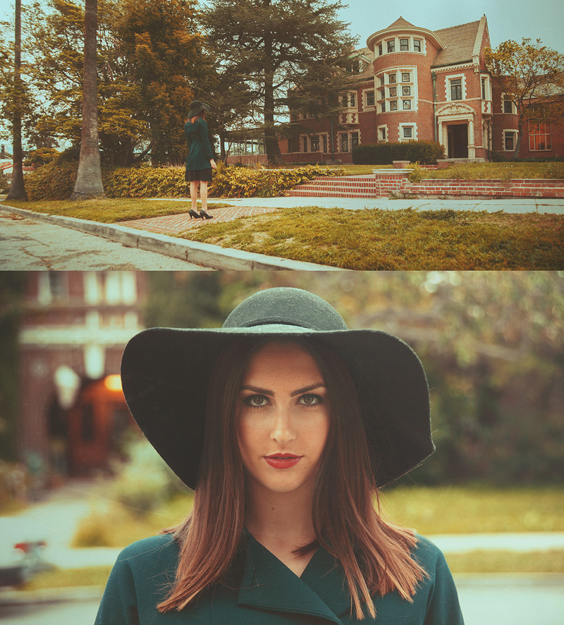 Female model photo shoot of Alicia-Rose in American Horror Story house
