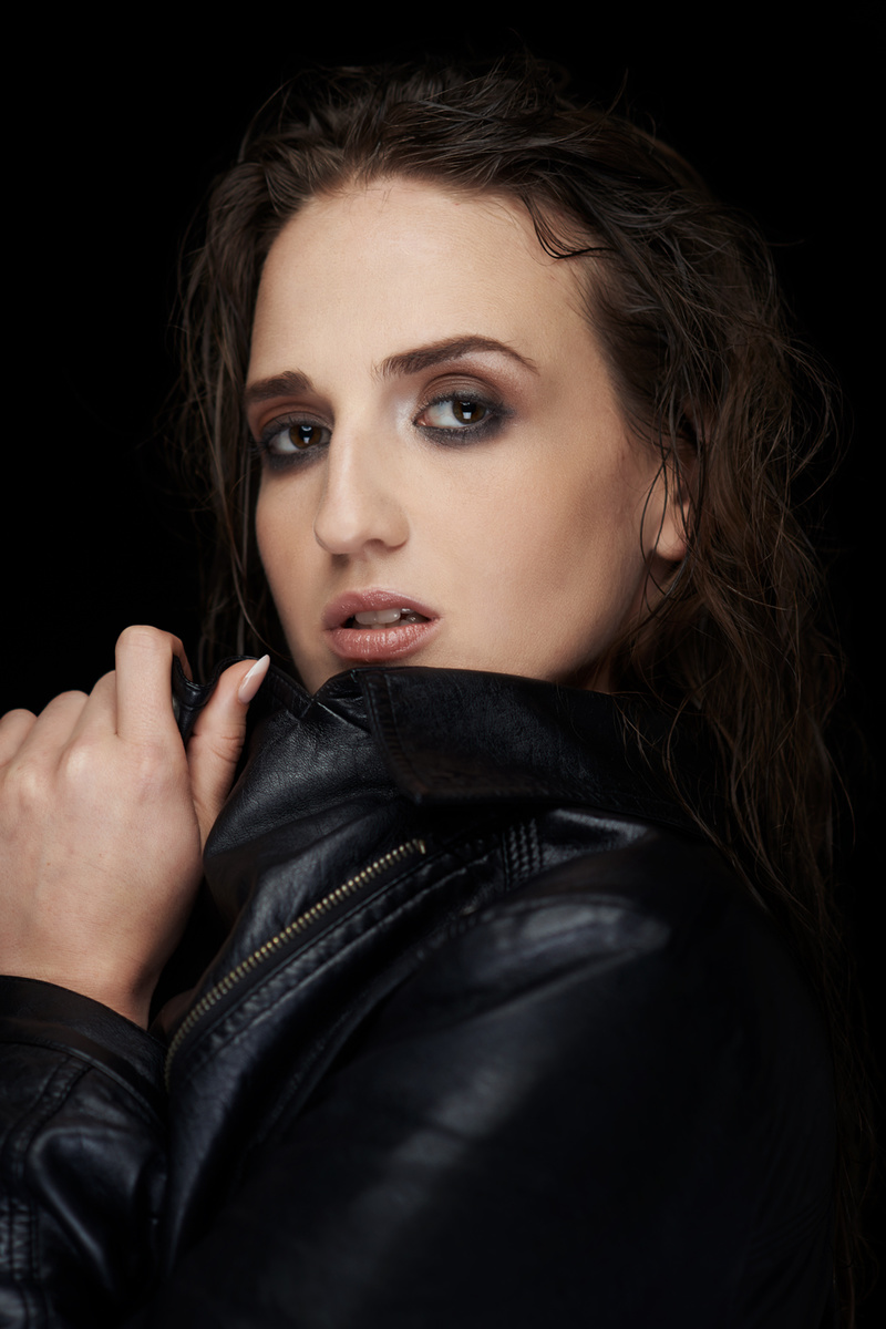 Female model photo shoot of louise30 by Dan Thomas Photography, makeup by MissEva MUA