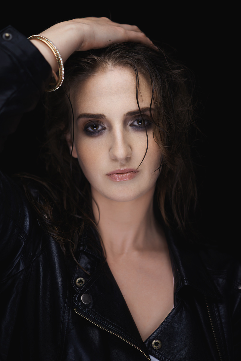 Female model photo shoot of louise30 by Dan Thomas Photography, makeup by MissEva MUA