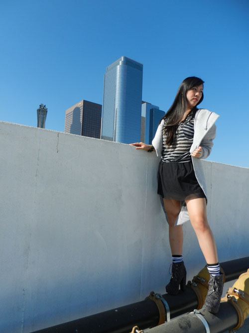 Female model photo shoot of lisa_s05 in Downtown LA