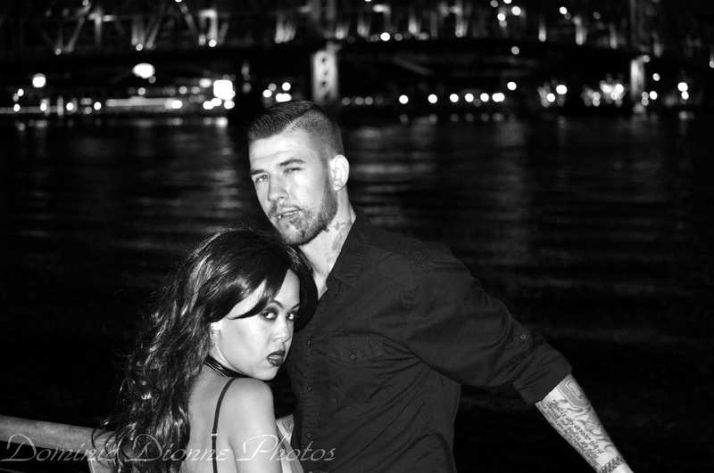 Male and Female model photo shoot of Robert Roberts and Christina Death by Dominic Dionne Photos in Jacksonville FL