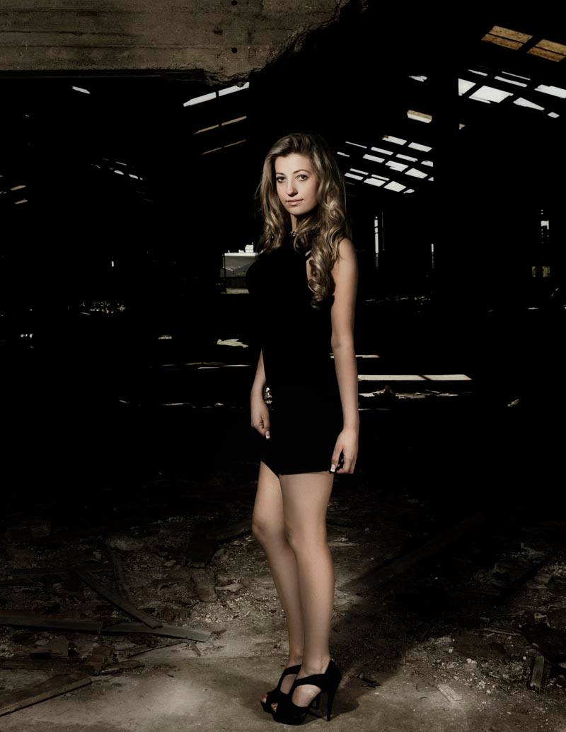 Female model photo shoot of NikiWex in Abandoned Factory Arklow