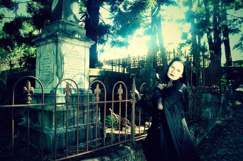 Female model photo shoot of Sunshine_ by Blue Wren Photography in Toowong Cemetery