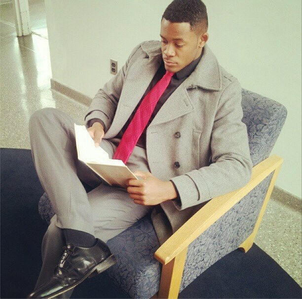 Male model photo shoot of Arnel Mobley  in William Paterson University