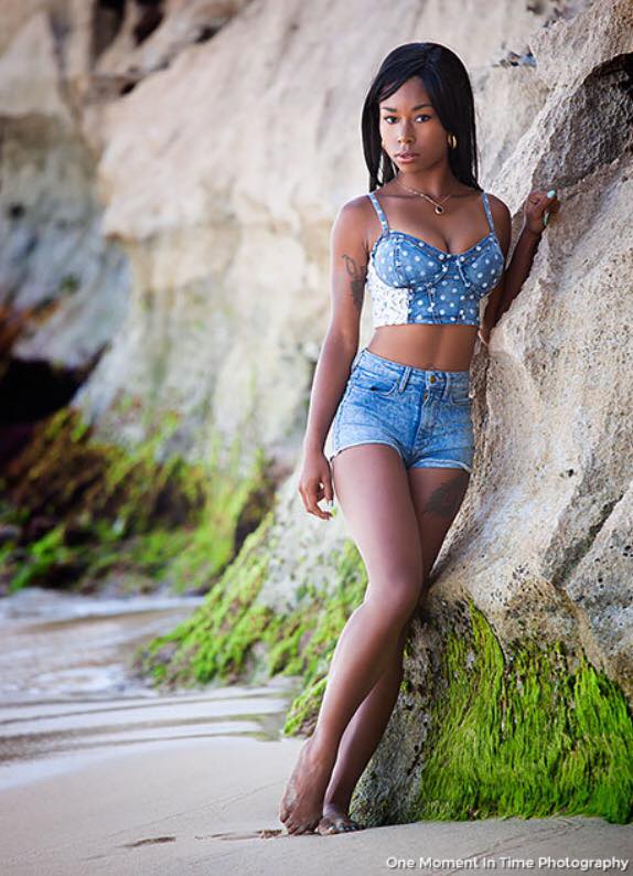 Female model photo shoot of MissDionneDanae in northshore, oahu