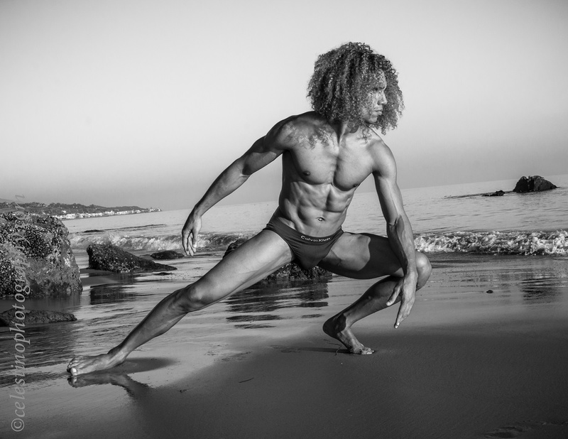 Male model photo shoot of Brook Unique Miller in Malibu Beach, California