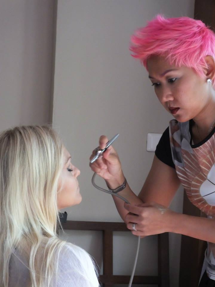 Female model photo shoot of Wow Make Up in Phuket in Phuket Makeup Artist