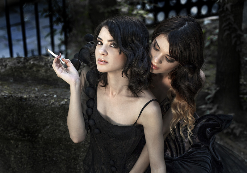 Female model photo shoot of Raluca S, Madalina Sinoae and Cristina Sinoae