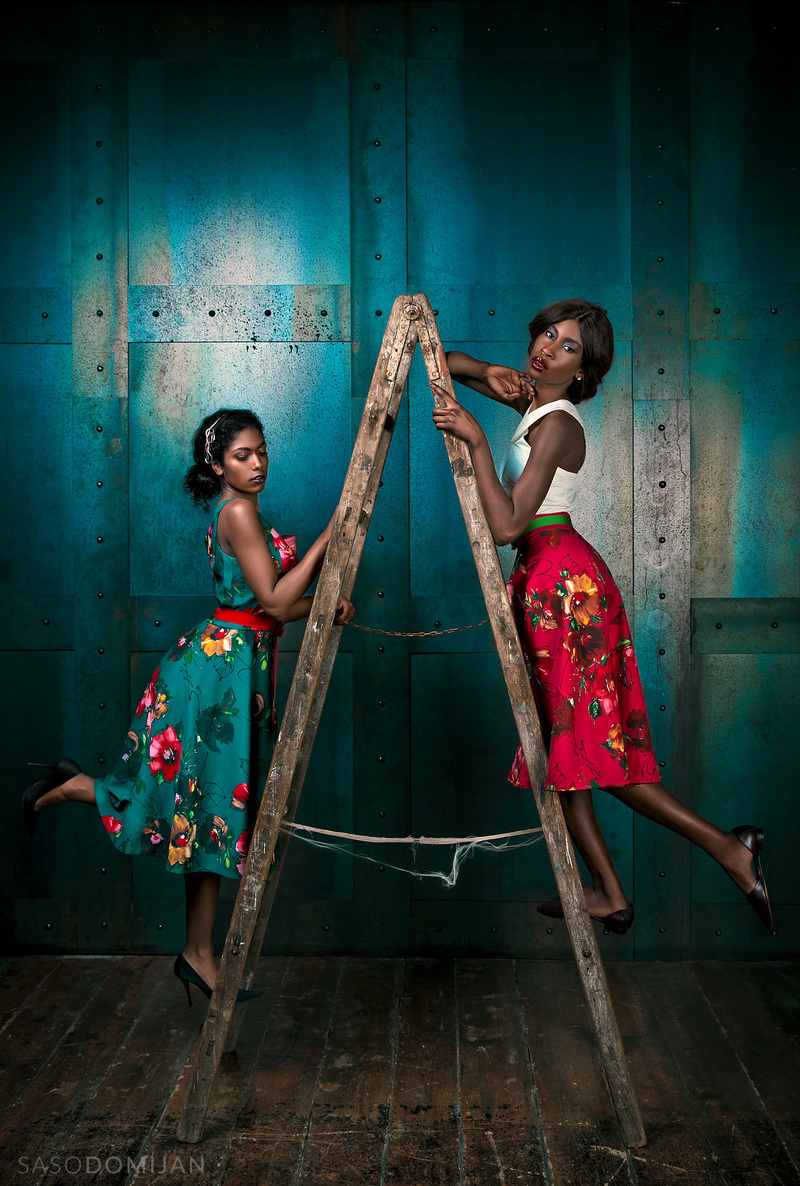 Male and Female model photo shoot of Saso Domijan and Aminata Pouye in Milano