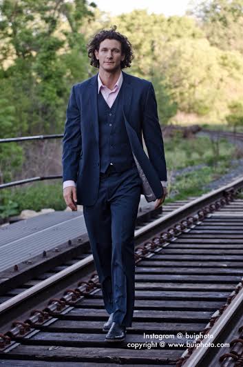 Male model photo shoot of 6ft5inmodel in Railroads