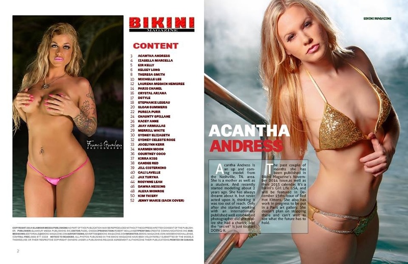 Female model photo shoot of Acantha Andress