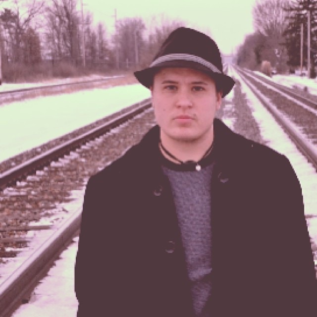 Male model photo shoot of Zeldaboi in Somewhere by train track