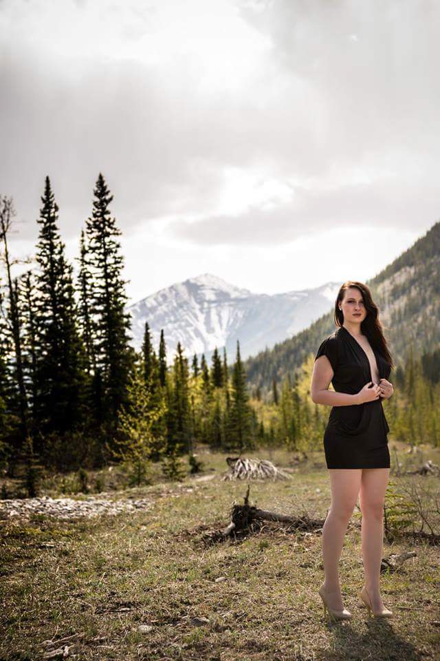 Female model photo shoot of SamMedcalf in elbow falls