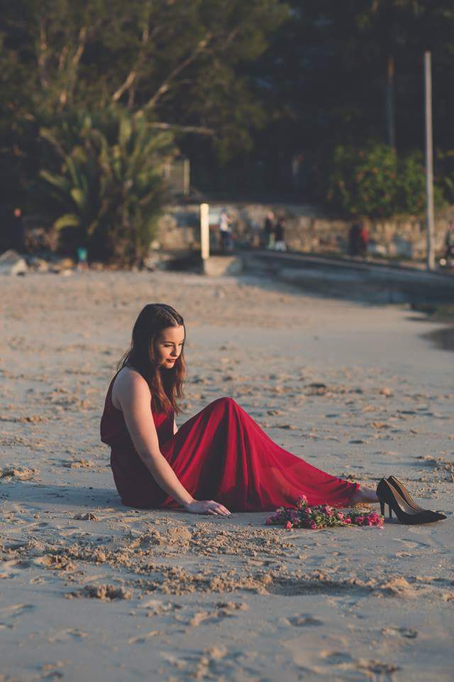 Female model photo shoot of Sammyjohnston in Shelly beach