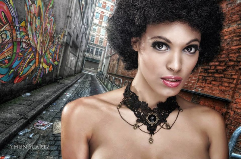 Female model photo shoot of Nichole Nadia by Yhun Suarez Photography, makeup by Nikki Tipping MUA 