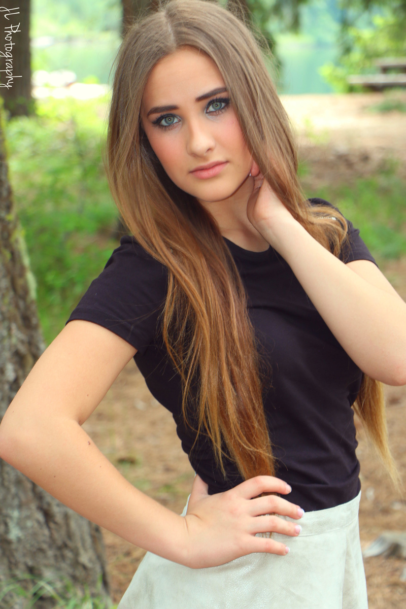 Female model photo shoot of McKayla Paightyn  in Lake Wenatchee, W