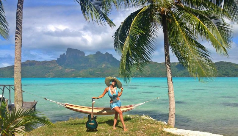 Female model photo shoot of Chaska Rose in French Polynesia