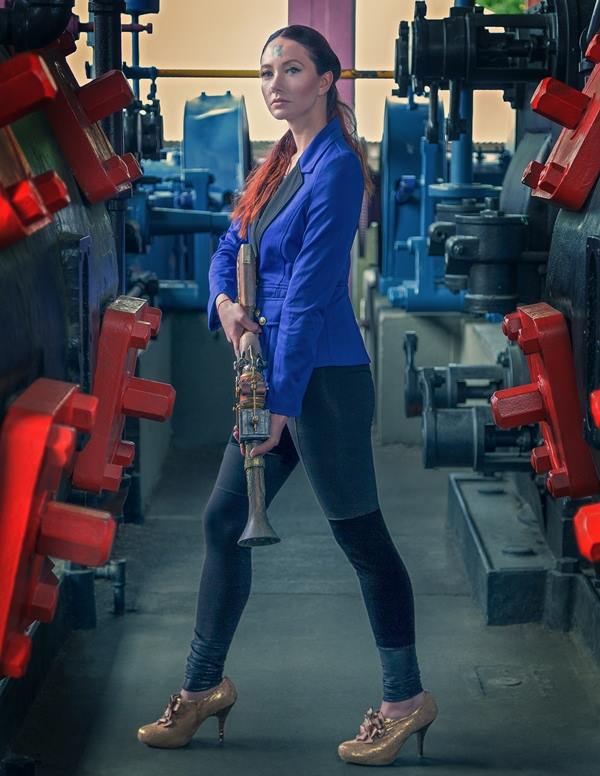 Female model photo shoot of Zoe G in Gas Works, Seattle.
