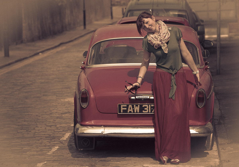 Female model photo shoot of GingerLondon by ChrisG_London