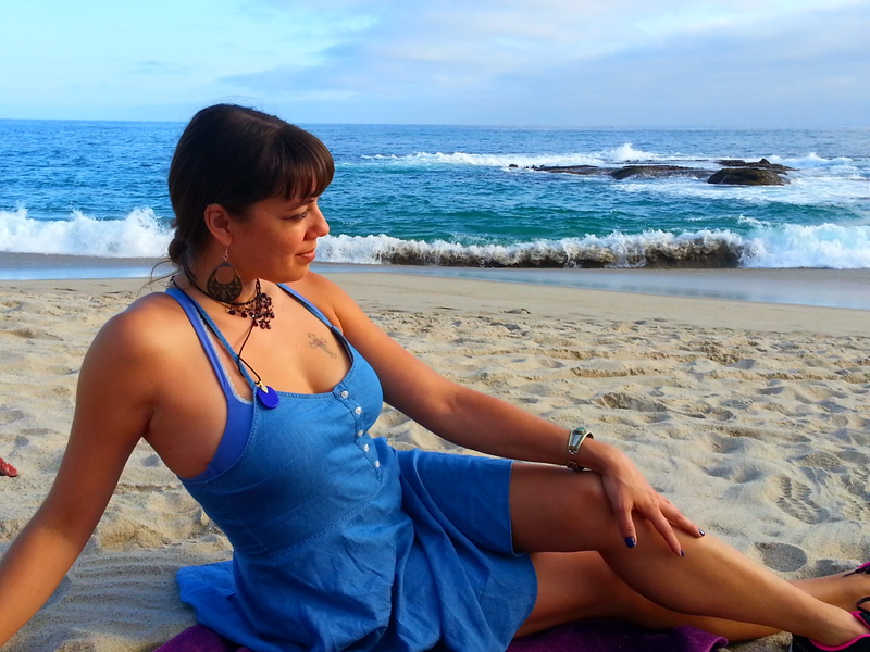 Female model photo shoot of Victoria Illumin in Laguna Beach, CA