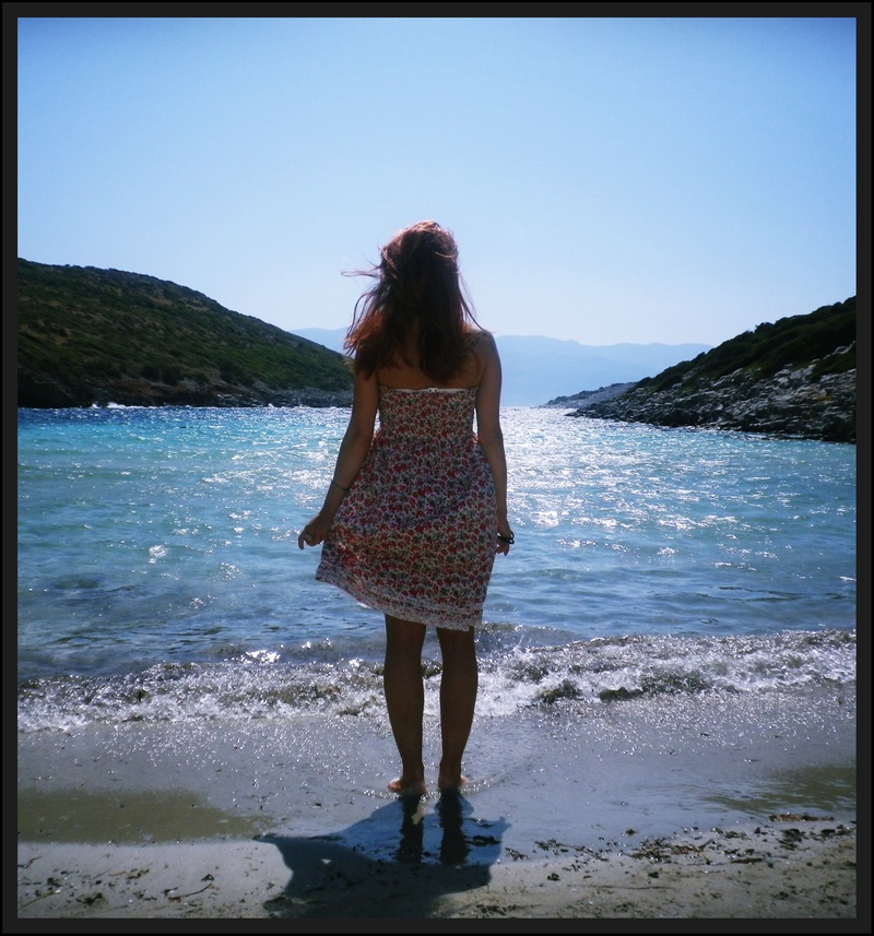Female model photo shoot of Beata Piroh in Samos, Greece
