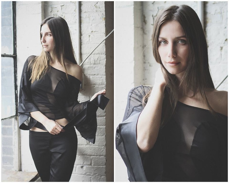 Female model photo shoot of Anastasia Goryachih, clothing designed by Masha Fashion Design