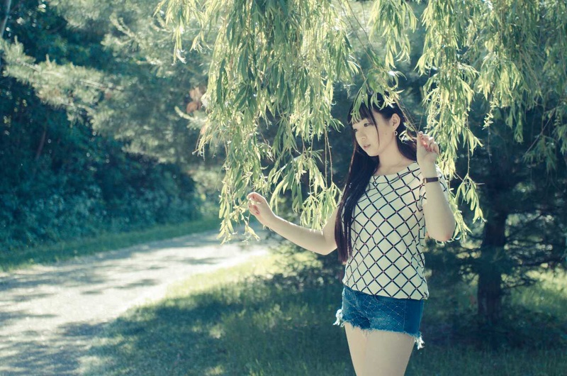Female model photo shoot of yushan