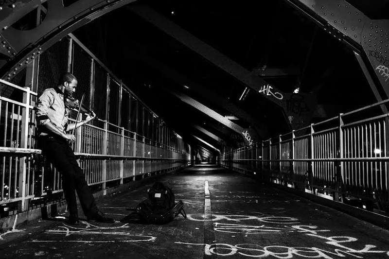 Male model photo shoot of Emmanuel A Neris in Williamsburg Bridge