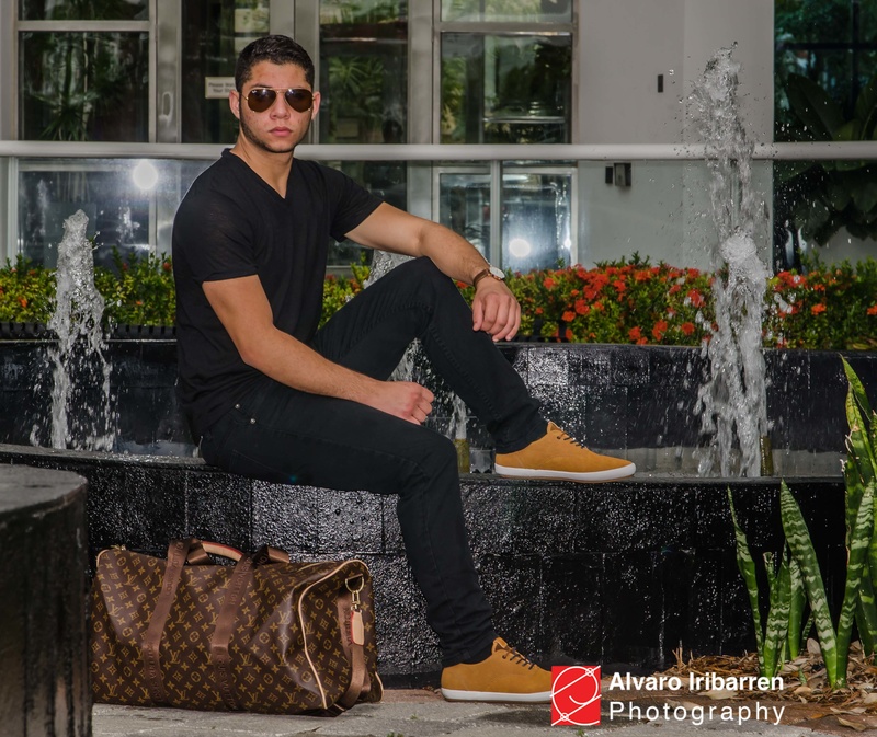 Male model photo shoot of Alvaro Irib in Downtown Fort Lauderdale
