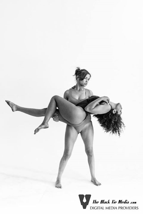 Female model photo shoot of Alysia Moreno and Karter Foxx