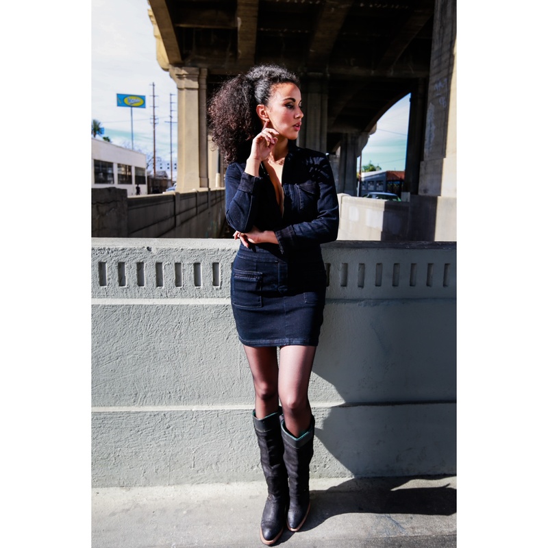 Female model photo shoot of Aria Giovanna in The Arts District, Downtown Los Angeles
