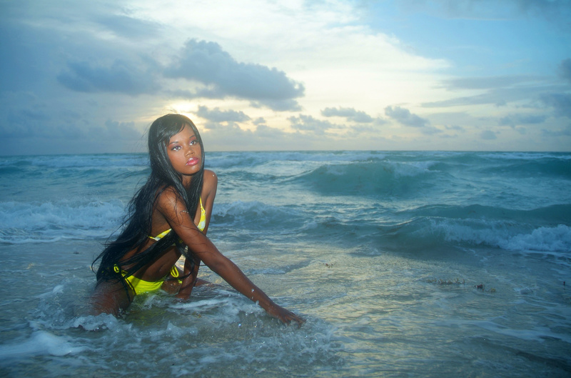 Female model photo shoot of BrittanyTheAuthor in Miami South Beach