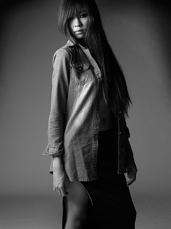 Female model photo shoot of Yue Yuna in London, England
