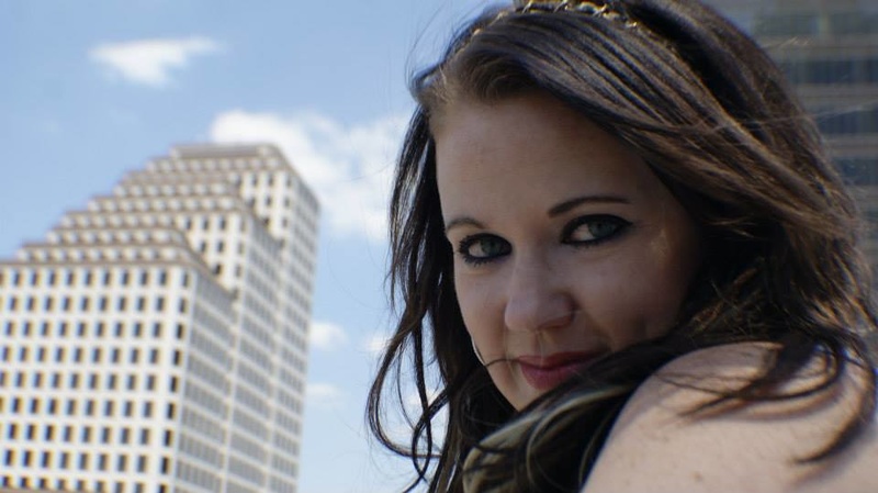 Female model photo shoot of StacyAngel in 400 Congress Avenue Austin Texas - Parking Garage