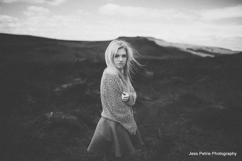 Female model photo shoot of Kerry Williams in Peak District