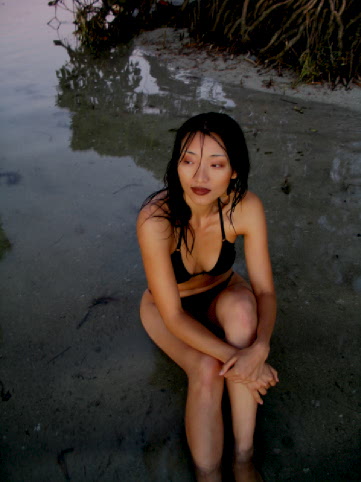 Female model photo shoot of sonya gold in miami