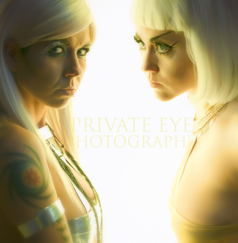 Male and Female model photo shoot of ThePrivateEye, gypsy kiss and Lady Maefyre