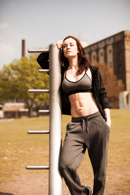 Female model photo shoot of Mieze-Fitness