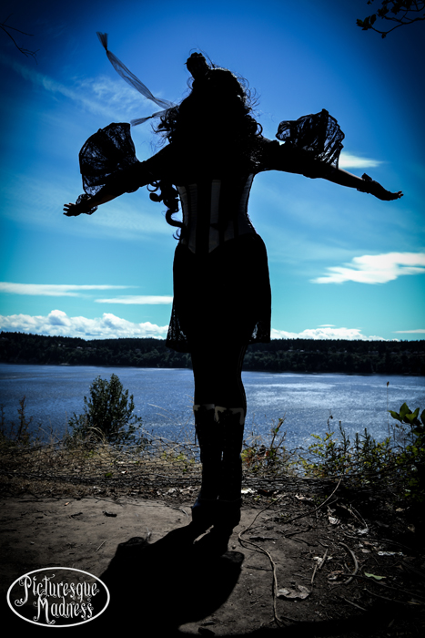 Female model photo shoot of Picturesque Madness and KyndallGoss in Point Defiance, WA